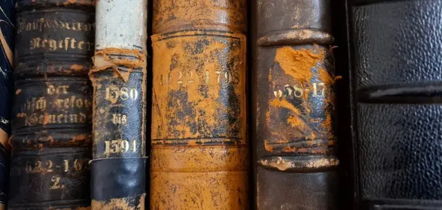 Das Stadtarchiv Frankenthal stellt neue digitale Quellen bereit. Kirchenbücher und historische Rechnungen lassen sich nun online für Forschung und Ahnenforschung nutzen. | Foto: Sebastian Weindel, © Sebastian Weindel