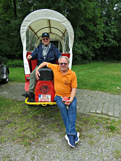 Günter Kick mit "Hydro-Car" | Foto: Brigitte Melder