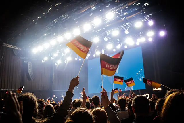 Party pur - beim ESC-Public Viewing 2026 in Karlsruhe (Eurovision Songcontest in Wien) | Foto: Paul Needham