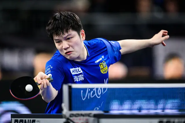 Verabschiedet sich mit Champions-League-Sieg: Saarbrückens Starspieler Fan Zhendong. (Archivbild) | Foto: Tom Weller/dpa