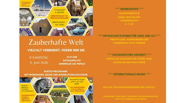 Flyer Zauberhafte Welt Annweiler 2026 | Foto: Beirat für Migration und Integration Annweiler