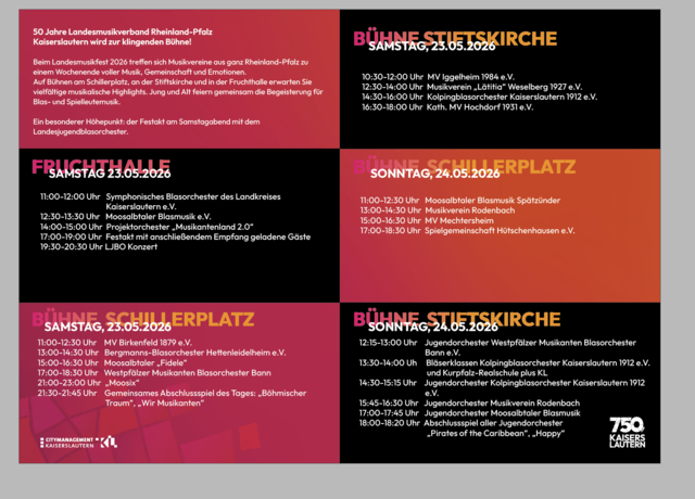 Musikprogramm | Foto: Landesmusikverband RLP