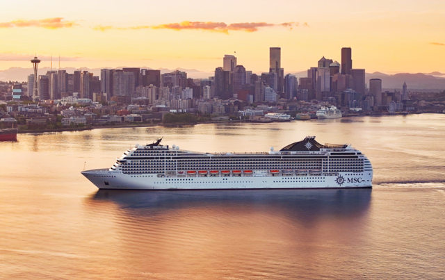 MSC Cruises: Die MSC Poesia läuft in Seattle ein und markiert den Start der Alaska-Saison. Das Schiff startet von dort wöchentlich zu 7-Nächte-Routen. | Foto: © MSC Cruises