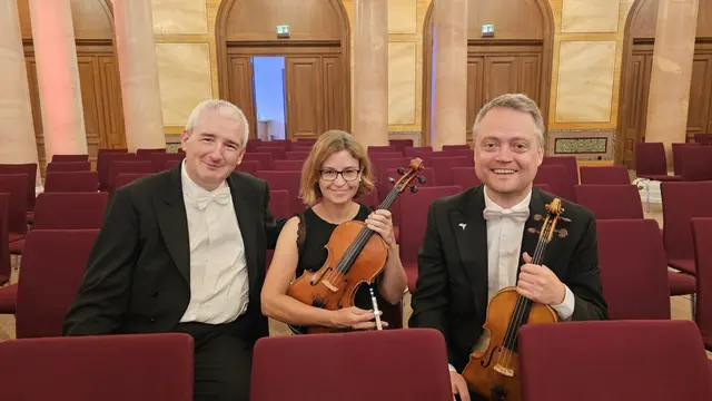 Kai Adomeit, Barbara Giepner und Daniel Kroh (v.l.n.r.) gastieren im GDA Wohnstift. | Foto: Barbara Giepner