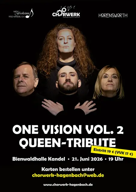 Noch gibt es ein paar Restkarten: Chorwerk-Queen-Tribute am Sonntag, den 21. Juni 2026. | Foto: Marion Raschka