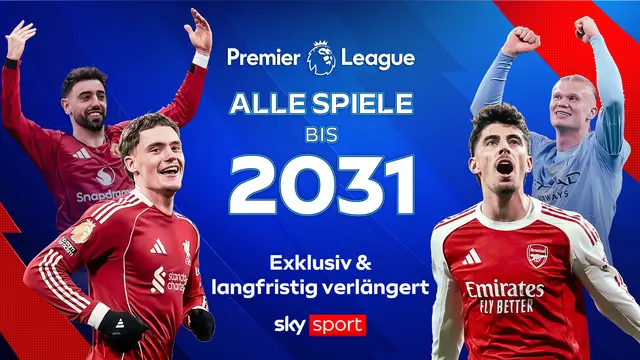 Premier League: Sky Sport überträgt die Liga bis einschließlich der Saison 2030/31 weiter exklusiv. | Foto: Sky Deutschland