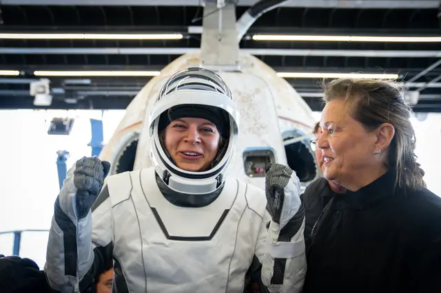 Am 31. März 2025 flog sie als erste deutsche Astronautin ins All: Rabea Rogge. Am 20. Juni berichtet sie darüber in ihrem Vortrag im Technik Museum Speyer.  | Foto: SpaceX