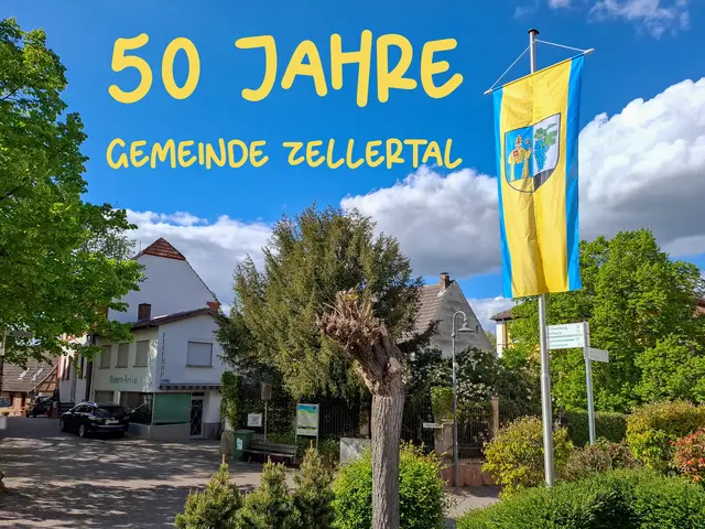 Die neue Ortsfahne schmückte die drei Zellertal-Gemeinden | Foto: Herweck