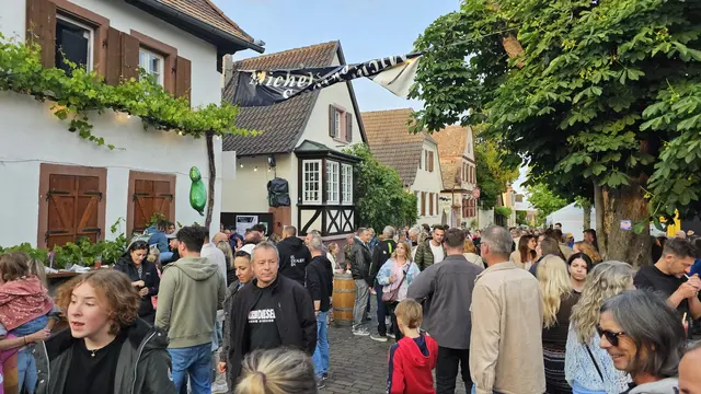 Zum Heimat- und Blütenfest in Rhodt unter Rietburg gibt es an Pfingsten zusätzliche Busverbindungen und weitere Angebote für die Anreise mit dem Nahverkehr | Foto: Eva Bender