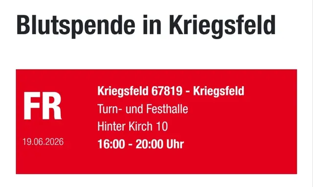 Blutspendedienst Kriegsfeld  | Foto: Blutspendedienst 