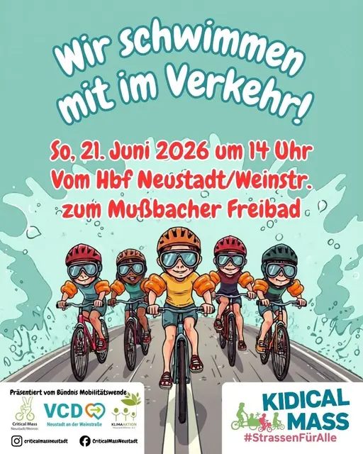 Wir schwimmen mit im Verkehr! | Foto: Klimaaktion Neustadt