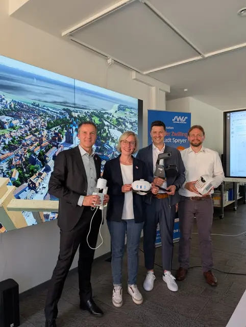 Der digitale Zwilling soll sichtbar machen, wie sich Hitze, Starkregen oder Bauvorhaben in Speyer auswirken könnten | Foto: Stadt Speyer