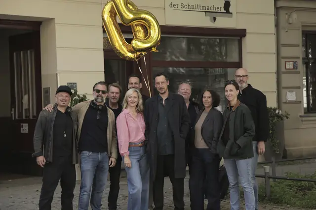 Das Fest: Hans Löw und Anna Schudt drehen in Berlin die Verfilmung von Lucy Frickes Bestseller für die ARD. | Foto: HR Hessischer Rundfunk, Foto: Moritz Müller