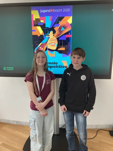 Julian Ellenberger (12, Freckenfeld) und Zoe Wingerter (11, Erlenbach) | Foto: Helmut Biernoth/frei