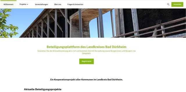 Wer im Kreis Bad Dürkheim Ideen einbringen oder bei Projekten mitreden will, findet dafür jetzt eine zentrale Online-Plattform. | Foto: Screenshot/KV