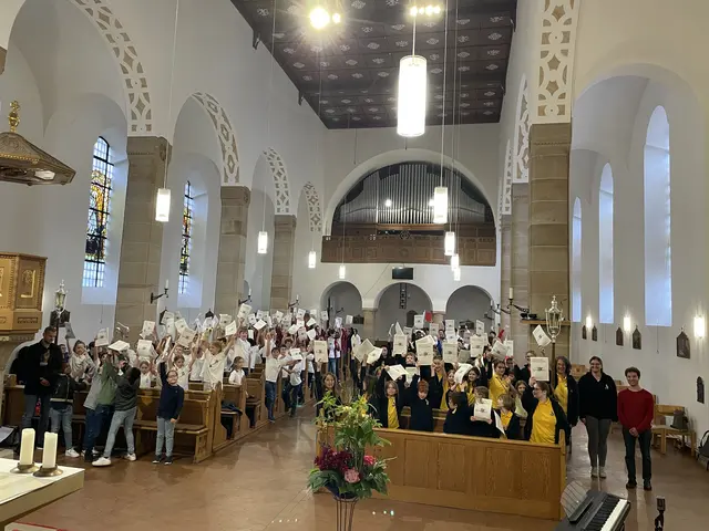 Der Diözesane Chortag Pueri Cantores 2024 in der Wallfahrtskirche Maria Rosenberg | Foto: Pueri Cantores/Bistum Speyer