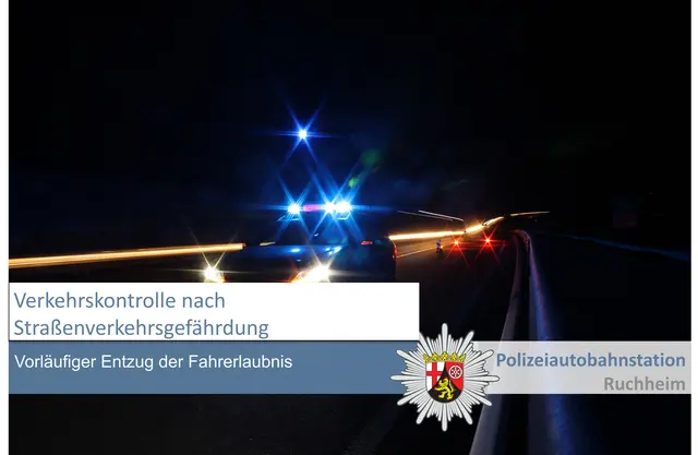 Mit bis zu 250 km/h raste ein 19‑jähriger BMW-Fahrer über die A61 und schnitt beim Überholen einen Lkw. Die Autobahnpolizei stoppte den Wagen – der Führerschein wurde sofort beschlagnahmt. | Foto: Polizeidirektion Neustadt/Weinstraße