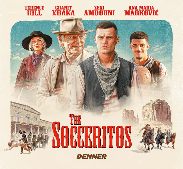 The Socceritos: Der Western-Kurzfilm feiert am 27. Mai im Kino Corso in Zürich Premiere und läuft danach auf den Denner-Kanälen. | Foto: Denner AG