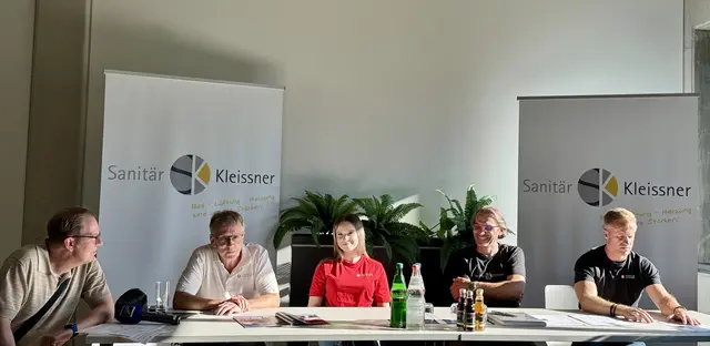 Stefan Gebert, Richard Seipp, Mariel Goethe, Michael Kleissner, Erwin Goethe (v.l.n.r.)
 | Foto: Kleissner