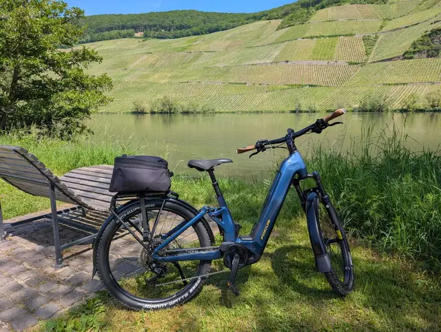 E-Bikes wie dieses Fully-MTB erleichtert mit seinem tiefen Einstieg das Auf- und Absteigen  | Foto: eBike Store Kaiserslautern