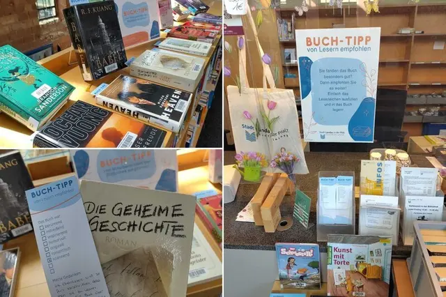 Beim Stöbern in der Stadtbibliothek helfen neue Lesezeichen dabei, empfohlene Bücher schnell zu entdecken. | Foto:  Stadt Landau
