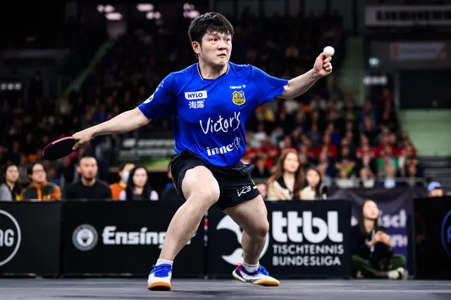 Der Superstar der Bundesliga: Fan Zhendong vom 1. FC Saarbrücken. | Foto: Tom Weller/dpa