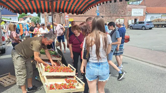 Frisch geerntete Erdbeeren und Spargel: ein begehrtes Angebot | Foto: Monika Klein