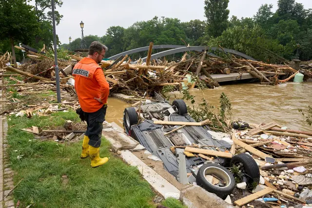Nach dem extremen Hochwasser 2021 an der Ahr sind umfangreiche Maßnahmen zum Wieder- und Neuaufbau der Infrastruktur erforderlich. (Archivbild) | Foto: Thomas Frey/dpa