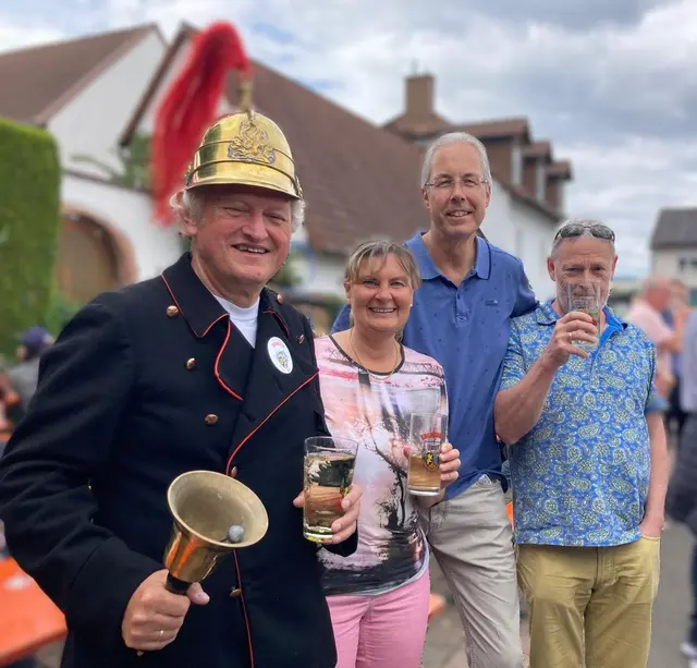 Bei der Owwergässer Winzerkerwe in Edenkoben gehört auch der Büttel fest zum Eröffnungsprogramm | Foto: Stadt Edenkoben