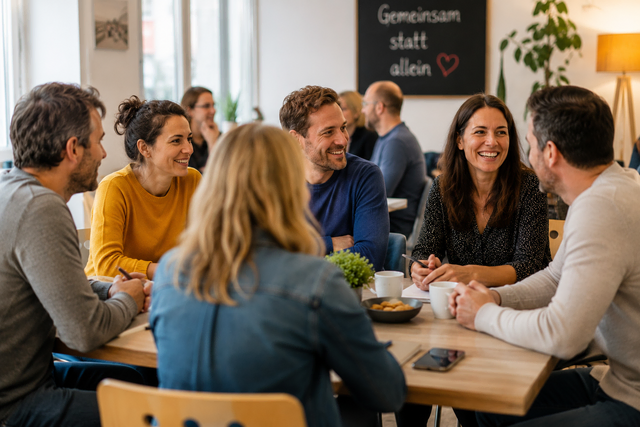 Treff für Menschen zwischen 30 und 50 Jahren startet in Hatzenbühl | Foto: Heike Schwitalla (erstellt mit generativer KI)