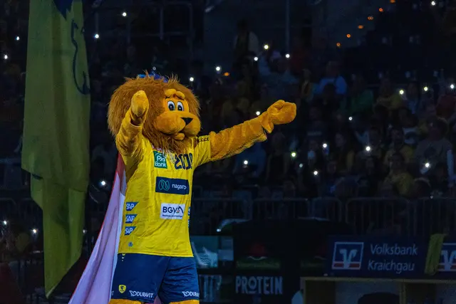 Conny das Maskotchen der Löwen | Foto: Wolfgang Neuberth