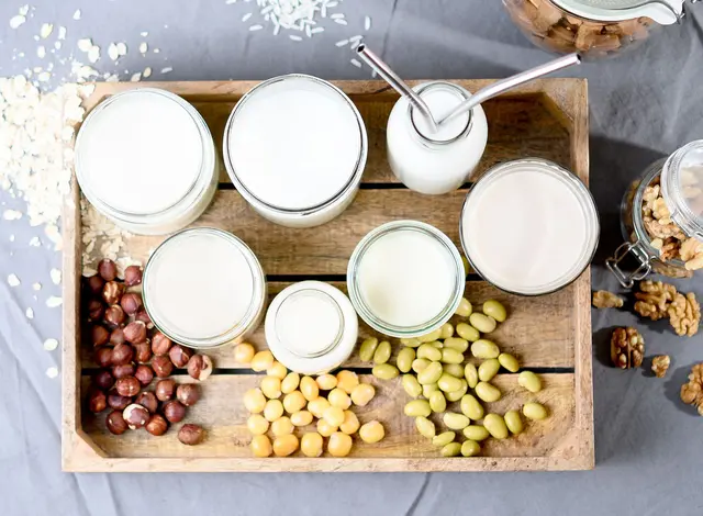 Pflanzendrinks wie Soja- oder Hafermilch haben ein anderes Nährstoffprofil als Kuhmilch und sind für Säuglinge ungeeignet.  | Foto: dpa