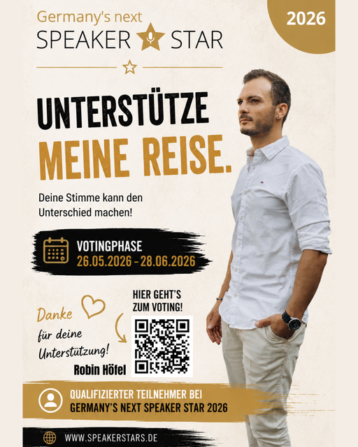 Foto: Bildquelle: Robin Höfel | Logo: Germany’s Next Speaker Star