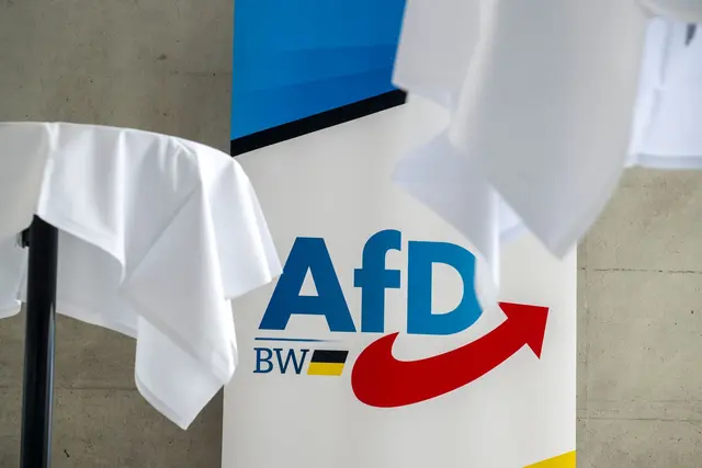 Die AfD-Delegierten zeigten sich nicht begeistert von der Überraschung.  | Foto: Stefan Puchner/dpa