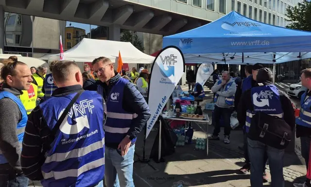 24-stündiger Warnstreik im WDR am Montag, 8. Juni, ab 2.00 Uhr angekündigt. | Foto: VRFF die mediengewerkschaft, Foto: Stephan Gans