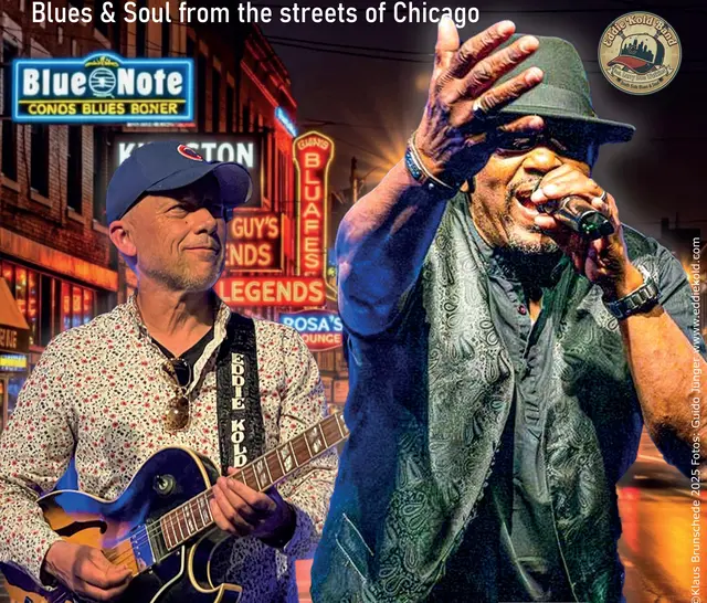 Eddie Kold Band feat. Larry Doc Watkins bringen Chicago Blues nach Haßloch | Foto: Klaus Brunschede 2025 / Fotos: Guido Jünger