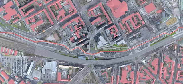 Der neue Radweg unter und neben der Hochstraße Süd | Foto: Stadt Ludwigshafen
