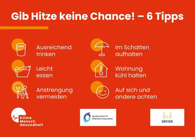 Wenn es heiß wird, helfen Schatten, genug zu trinken und kurze Wege zur nächsten Wasser-Station. | Foto: Bundesinstitut für Öffentliche Gesundheit