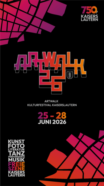 Beim Artwalk wird die Innenstadt zum Rundgang: Hinterhöfe, Schaufenster und Plätze werden für vier Tage zu Kulturorten. | Foto: PEAKS/Stadt Kaiserslautern