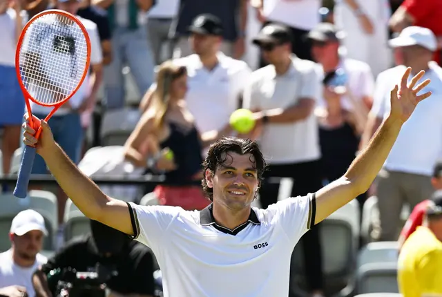 Wieder im Finale: Taylor Fritz. | Foto: Marijan Murat/dpa