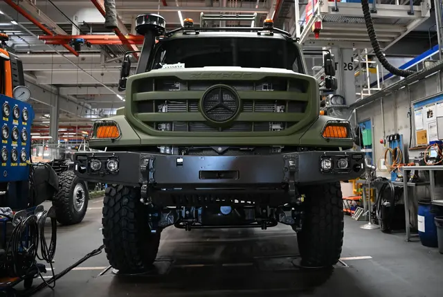 Daimler Truck sieht Potenzial bei Militärfahrzeugen. (Archivbild) | Foto: Katharina Kausche/dpa