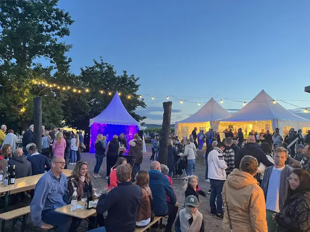 Lichterketten, Weingläser und Sommerabend: Beim Weinpanorama in Heuchelheim-Klingen wird der Ausblick auch nach Sonnenuntergang zum Teil des Fests

 | Foto: Simone Leonhard-Frech/gratis
