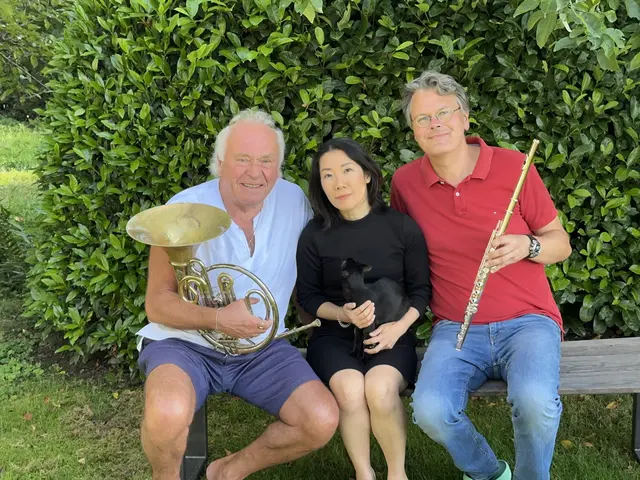 Von links: Peter Arnold (Horn), Miyuki Kreutz (Klavier) und Rüdiger Kreutz (Flöte) | Foto: Peter Arnold/gratis