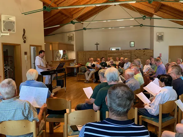 Männerchor bei 33 Grad | Foto: Bild: Reimund Gebhard