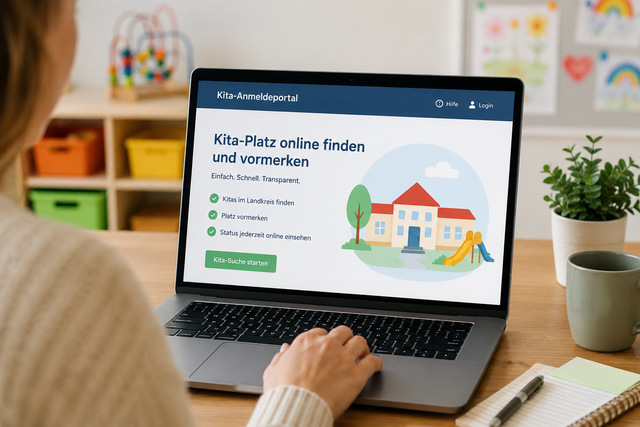Einheitliche Kita-Anmeldung: Landkreis soll digitale Lösung untersuchen (Symbolfoto erstellt mit generativer KI) | Foto: Heike Schwitalla