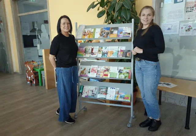 Cornelia Schwarz (links) und Svetlana Mancos organisieren gemeinsam  den Treff an der Adresse Patio 1 | Foto: ars publicandi