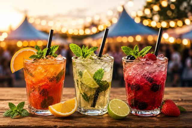 Cocktails in der legendären Cubar auf der Kerwe in Schaidt (Symbolbild bearbeitet mit KI) | Foto: Heike Schwitalla