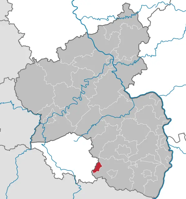 ZW Kennzeichen: Lage von Zweibrücken in Rheinland-Pfalz. Hier erhalten Fahrzeuge das Nummernschild ZW. | Foto: TUBS/wikimedia commons