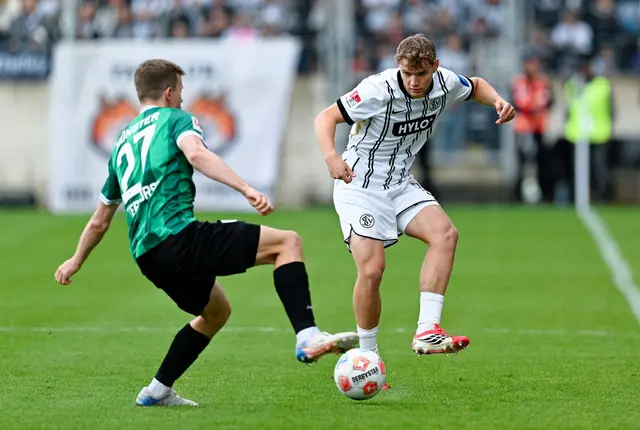Lasse Günther (r) bleibt der SV Elversberg erhalten. (Archivbild) | Foto: Uwe Anspach/dpa