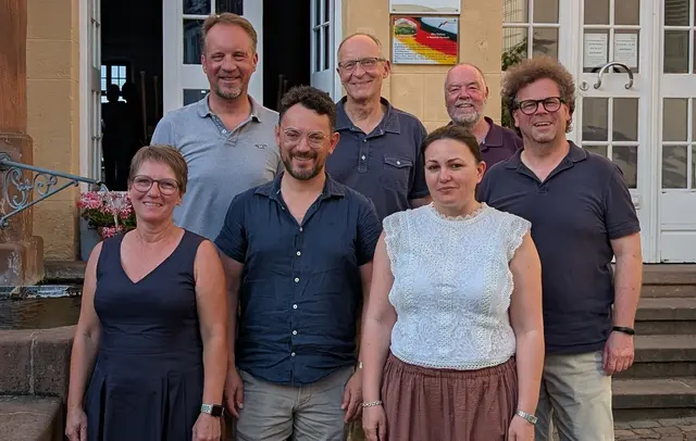von links: Claudia Walter, Pascal Bender, Roderick Haas, Peter Walther, Katharina Dück, Hubertus Kröner, Bernhard Magin, es fehlt im Bild Michael Landgraf  | Foto: Hubertus Kröner
